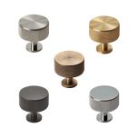 Carlisle Brass FTD703 Design Solid Brass Knurled Radio Cabinet Knob