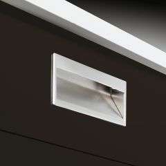 Hafele 151.11.613 173mm Rectangle Insert Stainless Steel Effect Cavendish Cabinet Pull Handle