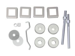 Eurospec 19mm Square Door Pull Handle, Back To Back Fixing Pack
