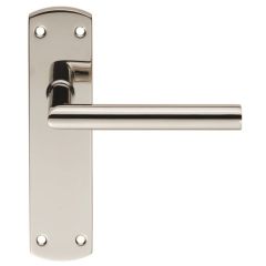 Eurospec CSLP1162E/SSS Steelworx Residential Mitred Lever on Euro Lock Backplate
