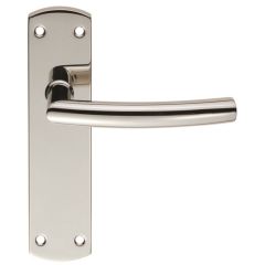 Eurospec CSLP1167E/SSS Steelworx Residential Arched Lever on Euro Lock Backplate