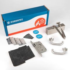 Eurospec FDPC4 Commercial Fire Door Pack - Lever DIN Latch