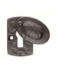 Carlisle Brass LF5538 Ludlow Black Antique Plaque Covered Lock Escutcheon