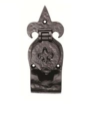 Carlisle Brass LF5543 Ludlow Black Antique Fleur De Lys Rim Cylinder Pull