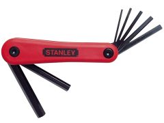 STANLEY 4-69-262 Metric Folding Hexagon Key Set, 7 Piece