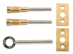 Yale Locks V-8013-2-PL 8013 Dual Screw Window Lock Brass Finish Pack of 2