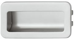 Hafele 151.35.665 110mm Rectangle Insert Matt Nickel Plated Blavet Cabinet Pull Handle