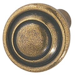 Hafele 134.27.186 32mm Round Antique Brass Eden Cabinet Knob