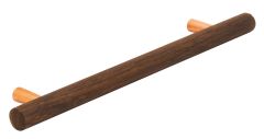 Hafele 193.18.426 218mm Smoked Oak / Copper Tilaa Furniture Bar Pull Handle