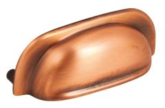 Hafele 151.40.154 106mm Brushed Copper Mulberry Cabinet Cup Handle