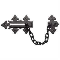 Tudor Door Chain Black Iron