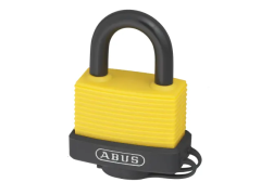 ABUS 49969 ABUKA49969 70AL/45mm Aluminium Padlock Yellow Keyed Alike 6401