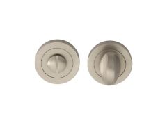 Carlisle Brass Manital Thumbturn and Release on Concealed Fix Round Rose - Satin Nickel - Without Indicator