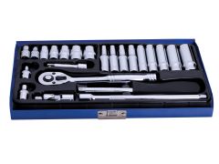 BlueSpot Tools 1531 Metric Socket Set, 24 Piece B/S1531