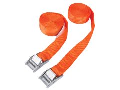 BlueSpot Tools 45404 Cam Buckle Tie-Down Straps Twin Pack 2.5m