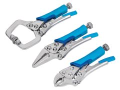 BlueSpot Tools 6528 Mini Locking Pliers Set, 3 Piece