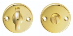 Carlisle Brass B12 Polished Brass Traditional Round Thumbturn and Release