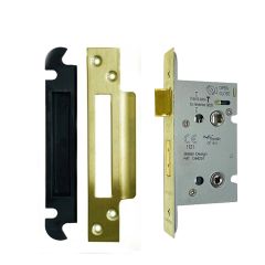 Eurospec Easi-T Architectural Bathroom Lock-66mm (2.5")-Stainless Brass-Square