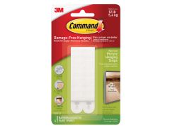 Command 17207 Narrow Picture Hanging Strips (Pack 4)