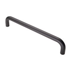 Eurospec Steelworx 304 D Pull Door Handle - Matt Black-Centres:300mm, Dia.: 19mm
