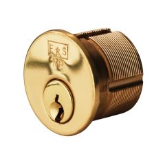 Eurospec 5 Pin Keyed Alike Threaded Rim Cylinder Polished Brass CYB76620PB