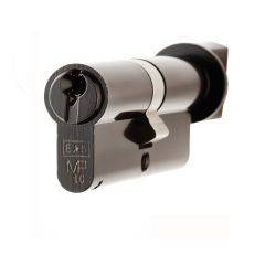 Eurospec 64mm(32/32) 10 Pin Master Key Euro Cylinder & Turn Black CYG77364BK