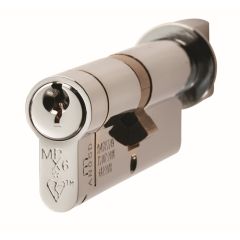 Eurospec 70mm(35/35) 6 Pin Master Key Euro Cylinder & Turn Polished Chrome CYF77370PC