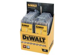 DEWALT DT9398MQZ SDS Plus Drill Bit Set, 5 Piece Display of 12