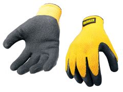 DEWALT DPG70L EU Yellow Knit Back Latex Gloves - Large