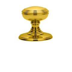 Carlisle Brass Delamain Plain Knob-Polished Brass-Door Knob
