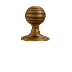Carlisle Brass Delamain Reeded Knob-Florentine Bronze-Door Knob
