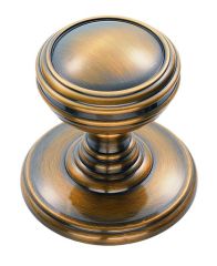 Carlisle Brass Fingertip Delamain Plain Knob-Florentine Bronze-Knob Ø:25mm,Rose Ø:32mm,Projection:30mm

