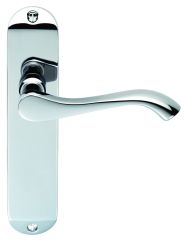 Carlisle Brass DL181CP Polished Chrome Traditional Andros Lever Latch Door Handle Backplate
