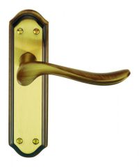 Carlisle Brass Lytham Lever on Backplate-Florentine Bronze-Door Handle
