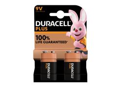 Duracell S18718 9V Plus Power 1 Batteries (Pack 2)
