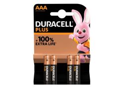 Duracell S18707 AAA Cell Plus Power 1 Batteries (Pack 4)