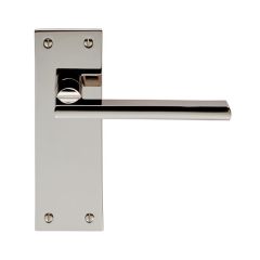 EUL032AB - Trentino Lever on Backplate Latch Antique Brass