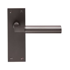 Carlisle Brass Amiata Lever on Flat Backplate -Minimum 44mm-Matt Bronze-Door Handle
