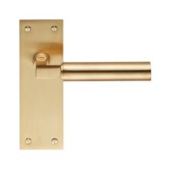 Carlisle Brass Amiata Lever on Flat Backplate -Minimum 44mm-Satin Brass-Door Handle
