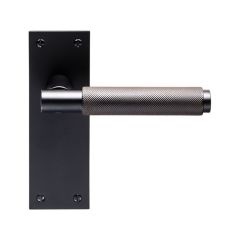 Carlisle Brass Varese Lever on Backplate-Door Handle-Matt Black-Minimum 44mm
