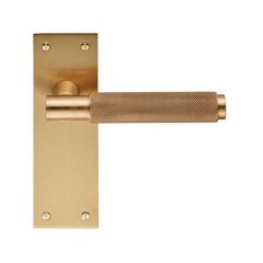 Carlisle Brass Varese Lever on Backplate-Door Handle-Satin Brass-Minimum 44mm

