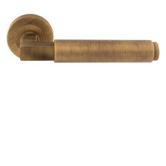 Carlisle Brass Masano Lever On Round Rose-Antique Brass-Door Handle / Latch