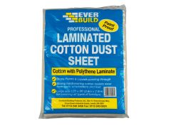 Everbuild 484992 Laminated Cotton Dust Sheet 3.6 x 2.7m