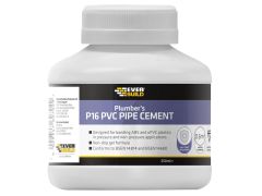 Everbuild 488408 P16 Plumber's PVC Pipe Cement 250ml