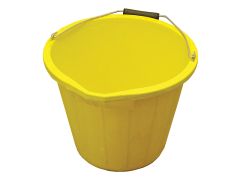 Faithfull FAI3GBUCKYEL Heavy-Duty Bucket 14 litre (3 gallon) - Yellow