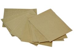 Faithfull 742510 Cork Block Glasspaper Sanding Sheets Assorted (Pack 10)