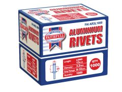 Faithfull Aluminium Rivets, Bulk Pack
