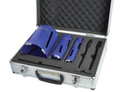 Faithfull HF37PS Core Drill Kit & Case Set of 7 FAIDCKIT7