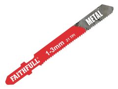 Faithfull FAIJBT118A 8009-HSS Metal Cutting Jigsaw Blades Pack of 5 T118A