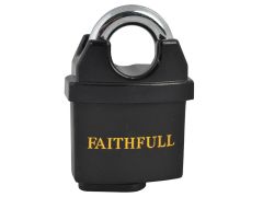 Faithfull LS 05 PVC Coated Brass Padlock 50mm